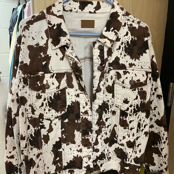 Judy Blue Jackets & Blazers - Judy Blue cow print coat
